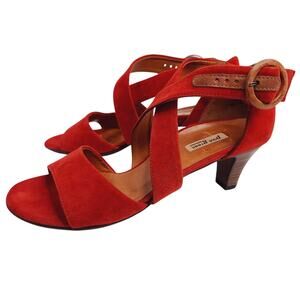 Paul Green Red Suede Sandals